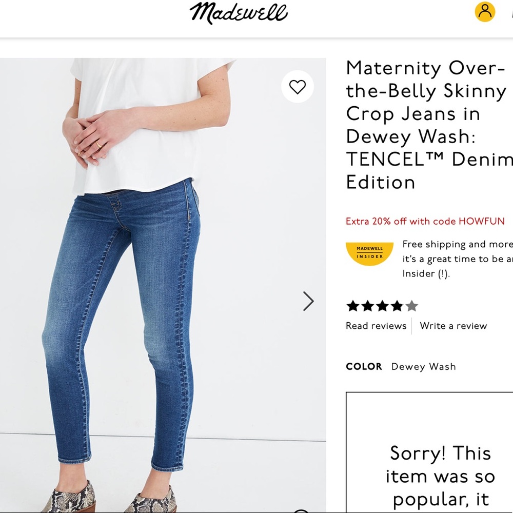 Madewell Over the Belly Jeans